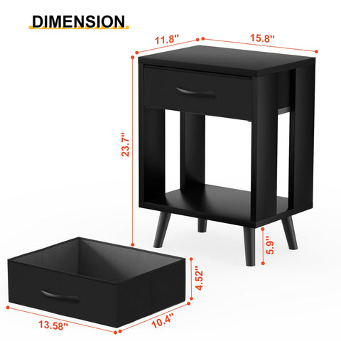 GYIIYUO nightstands elevate bedroom décor with modern, versatile design.