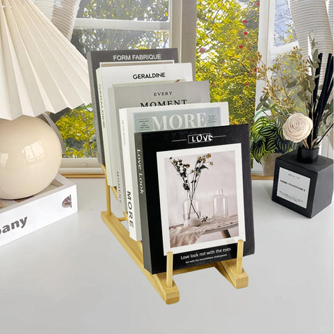 GYSLEOT natural bamboo wood texture adds sturdy, lightweight support.