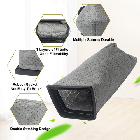 Tear-resistant GZJoSum bag protects airflow during debris pickup.