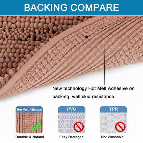 H.VERSAILTEX highly absorbent surface dries feet and floors.