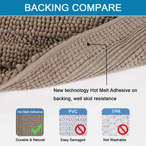 H.VERSAILTEX absorbent bath mats soak up water to protect your floor.