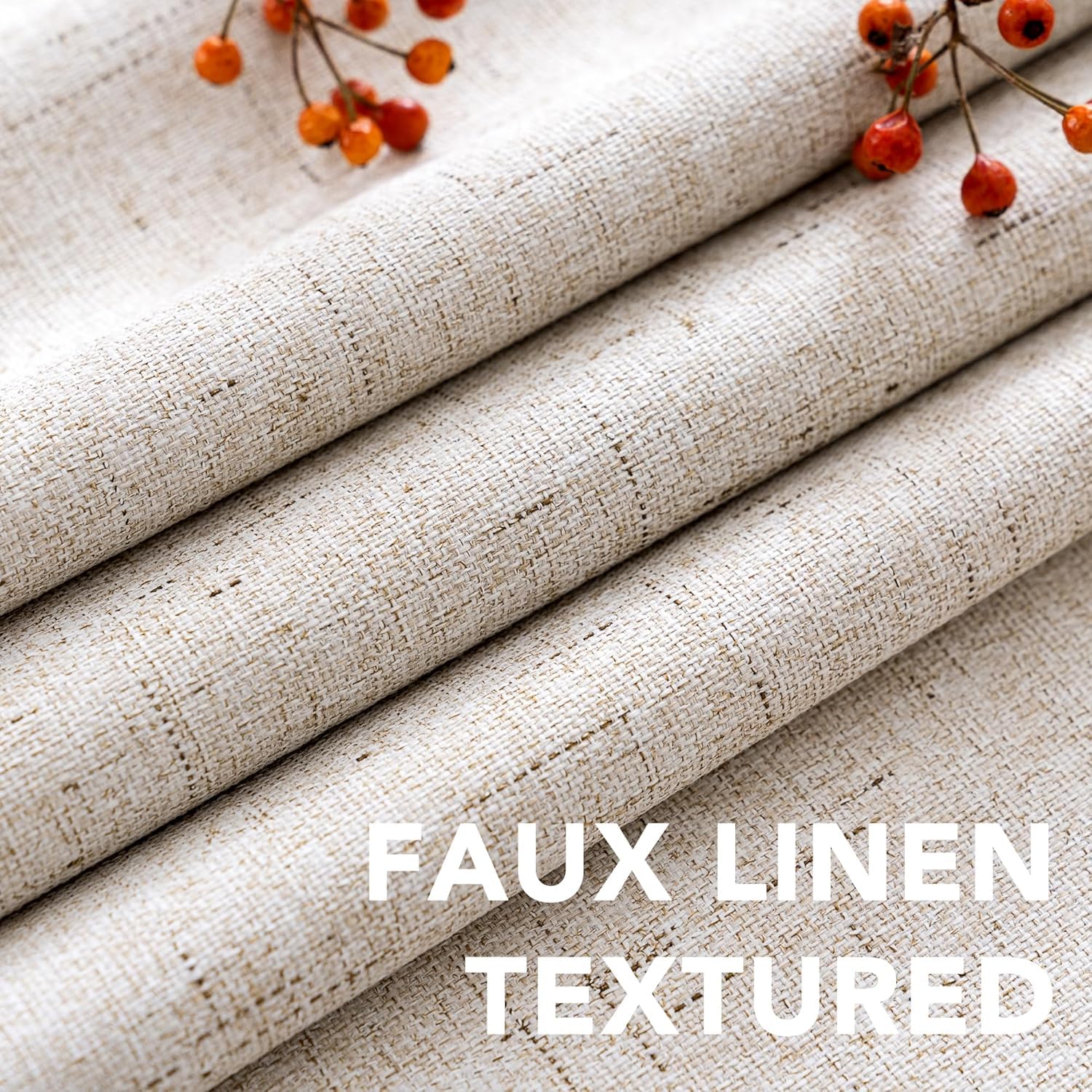 H.VERSAILTEX curtain features eight anti rust grommets for smooth installation