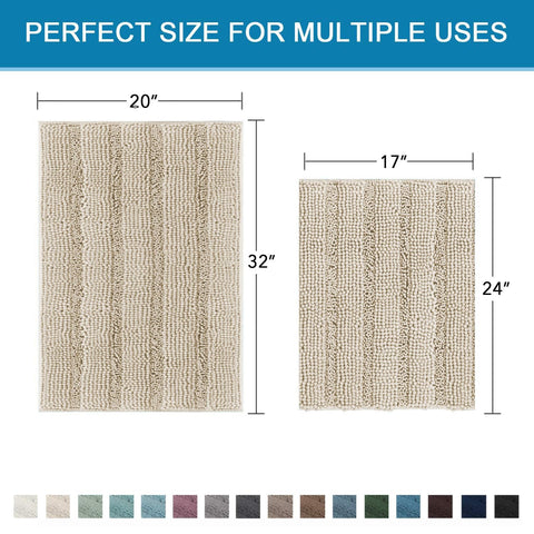 H.VERSAILTEX striped design enhances bathroom decor with soft, absorbent comfort