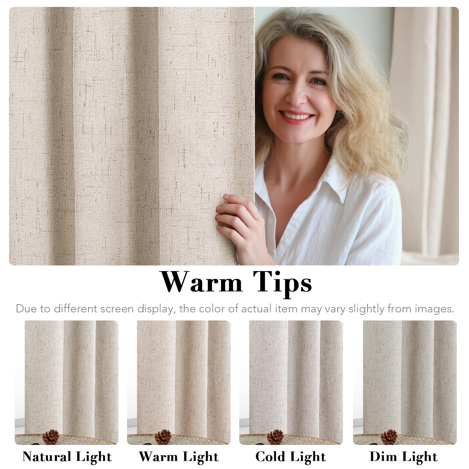 Versatile curtain for bedrooms, living rooms, patios and room dividers.