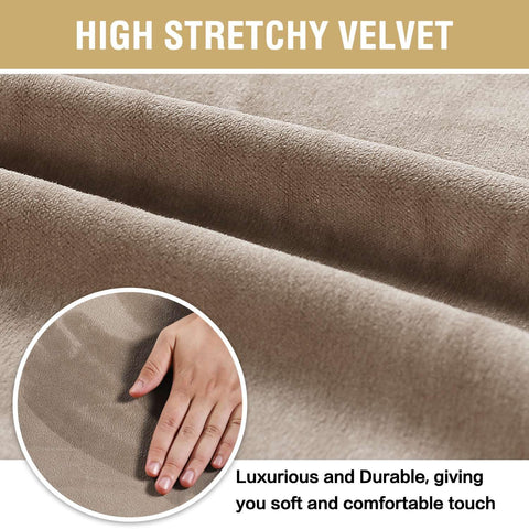 Elasticized bottom on H.VERSAILTEX chair cover ensures it stays in place during meals.