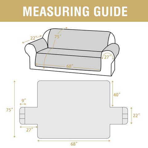 H.VERSAILTEX elastic straps keep the slipcover securely in place on your sofa