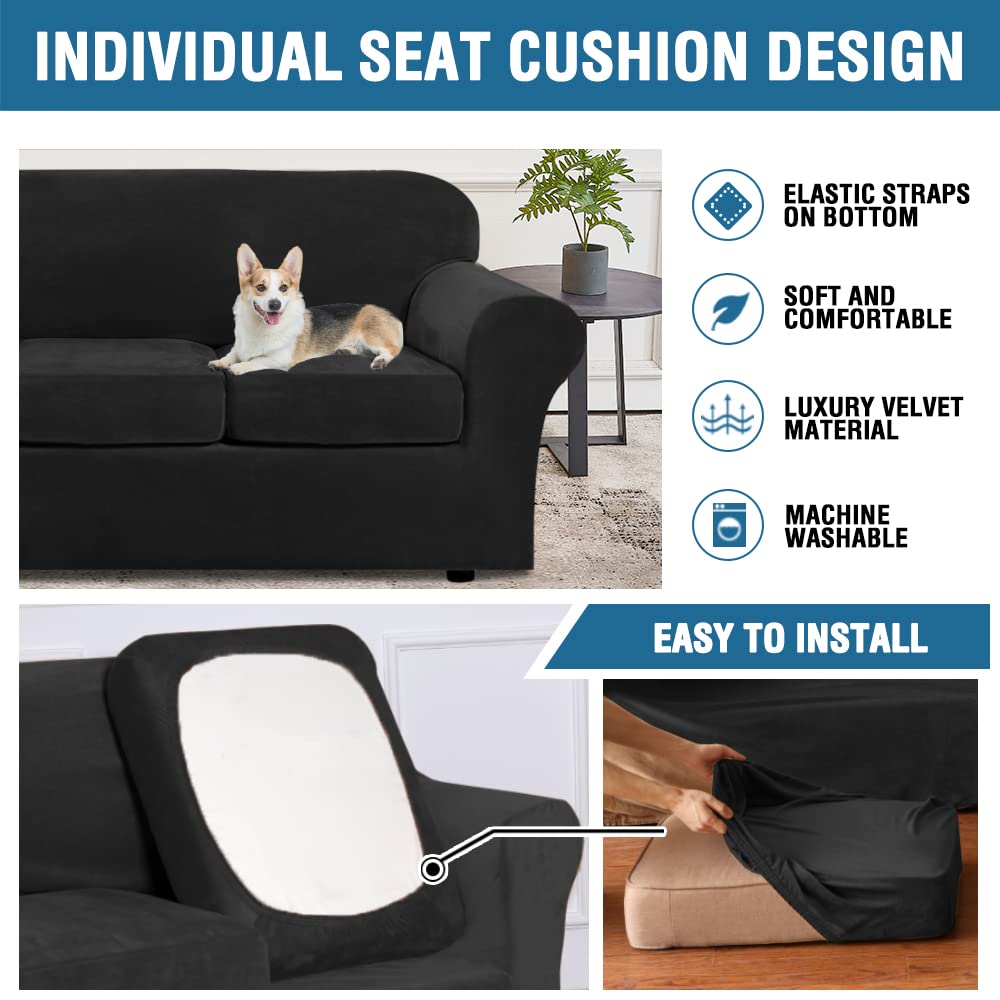 H.VERSAILTEX fit guide supports 72-90 inch sofa width.