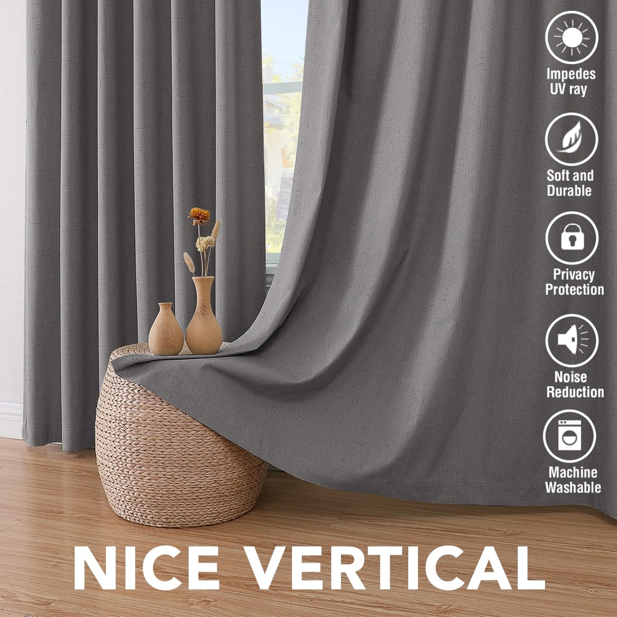 H.VERSAILTEX 104-inch wide pair covers large windows