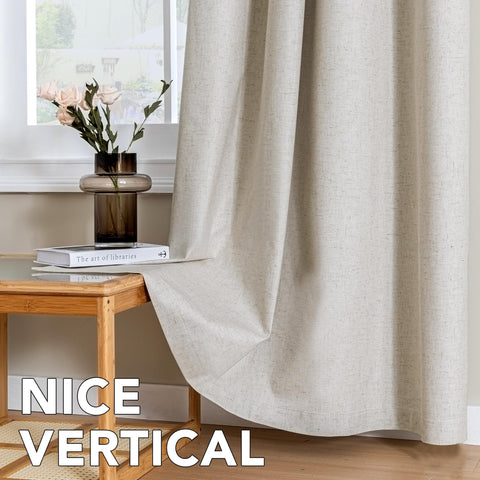 H.VERSAILTEX linen curtains are easy to care for in cold wash
