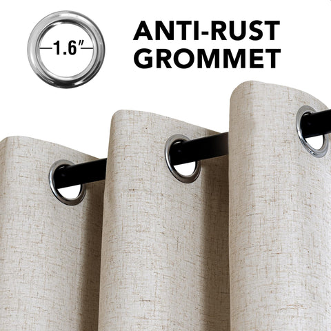H.VERSAILTEX nickel grommets for smooth curtain operation