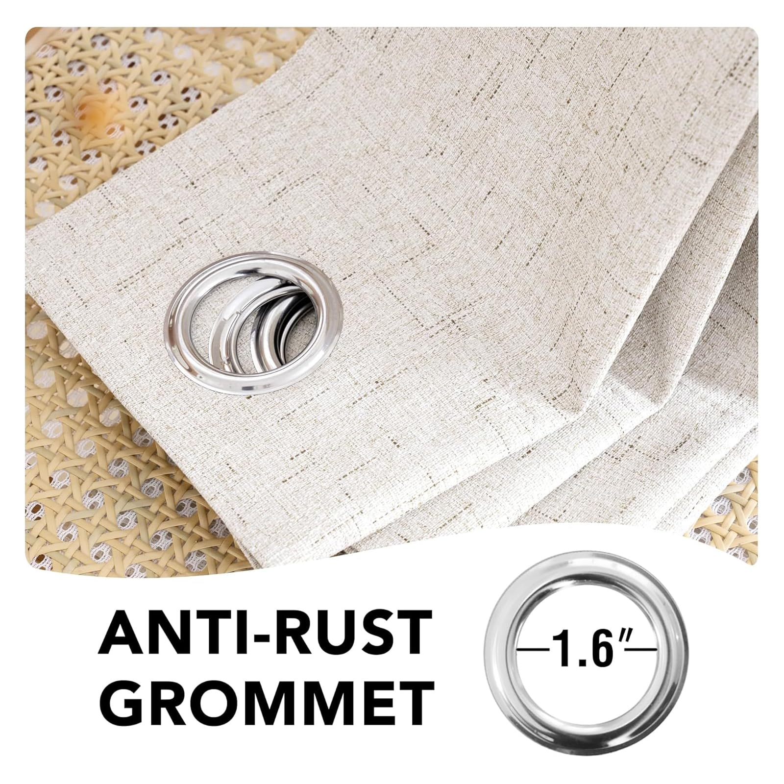 H.VERSAILTEX linen curtains noise dampening ambience for peaceful spaces