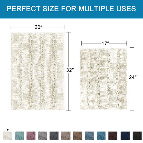 H.VERSAILTEX machine-washable bath mat stays soft after washing