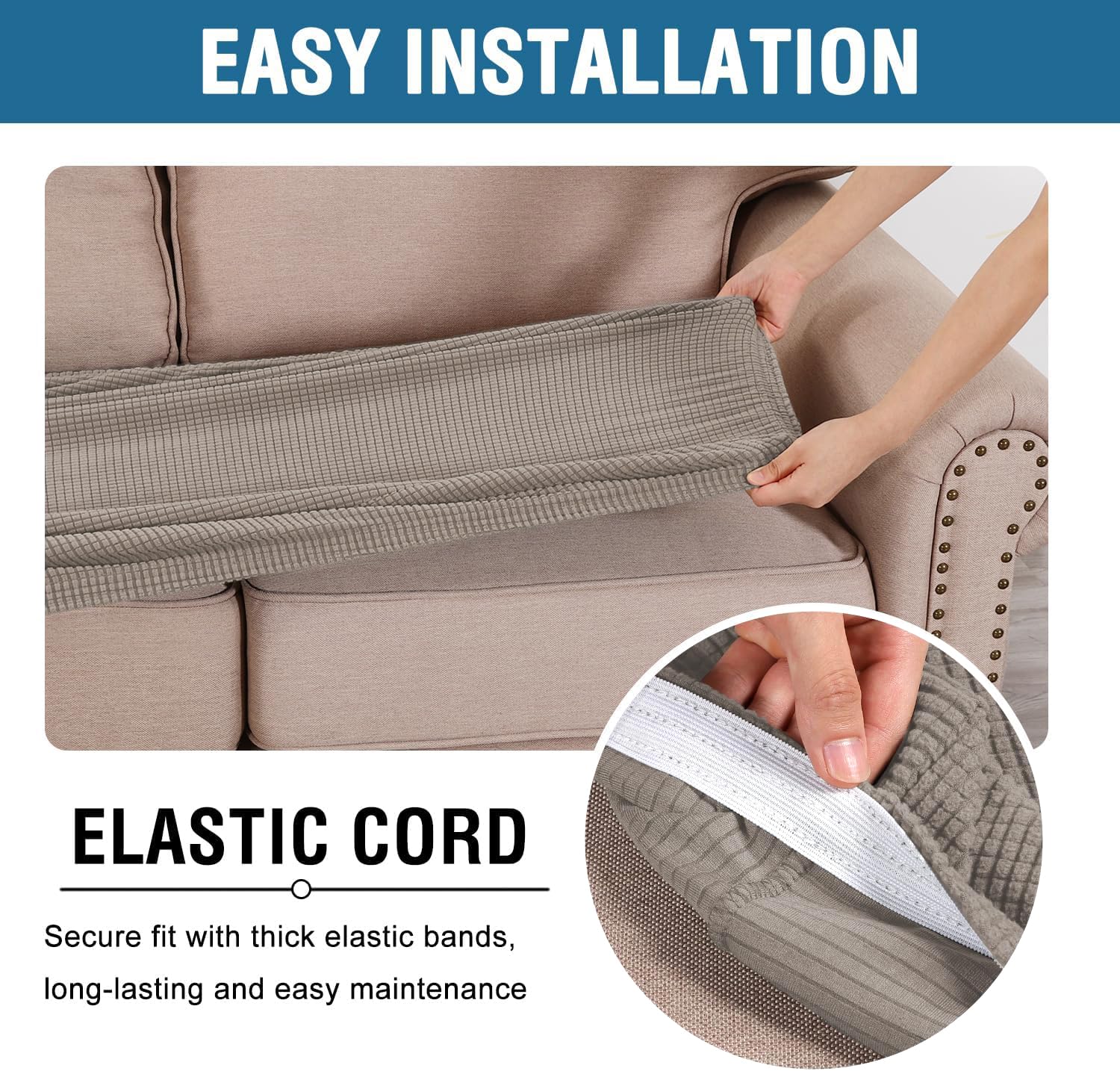 H.VERSAILTEX machine washable slipcover for easy cleanup