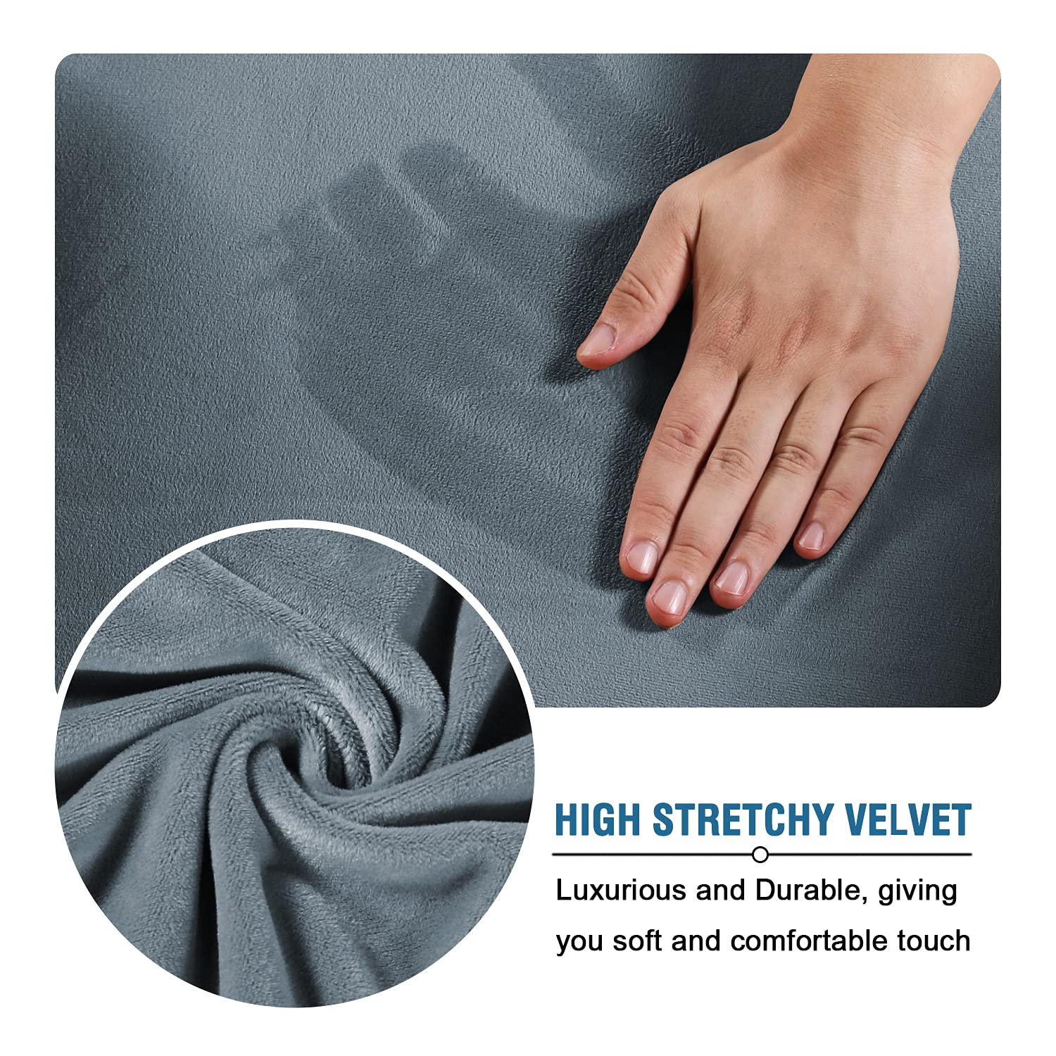 H VERSAILTEX velvet texture close-up shows luxurious pile