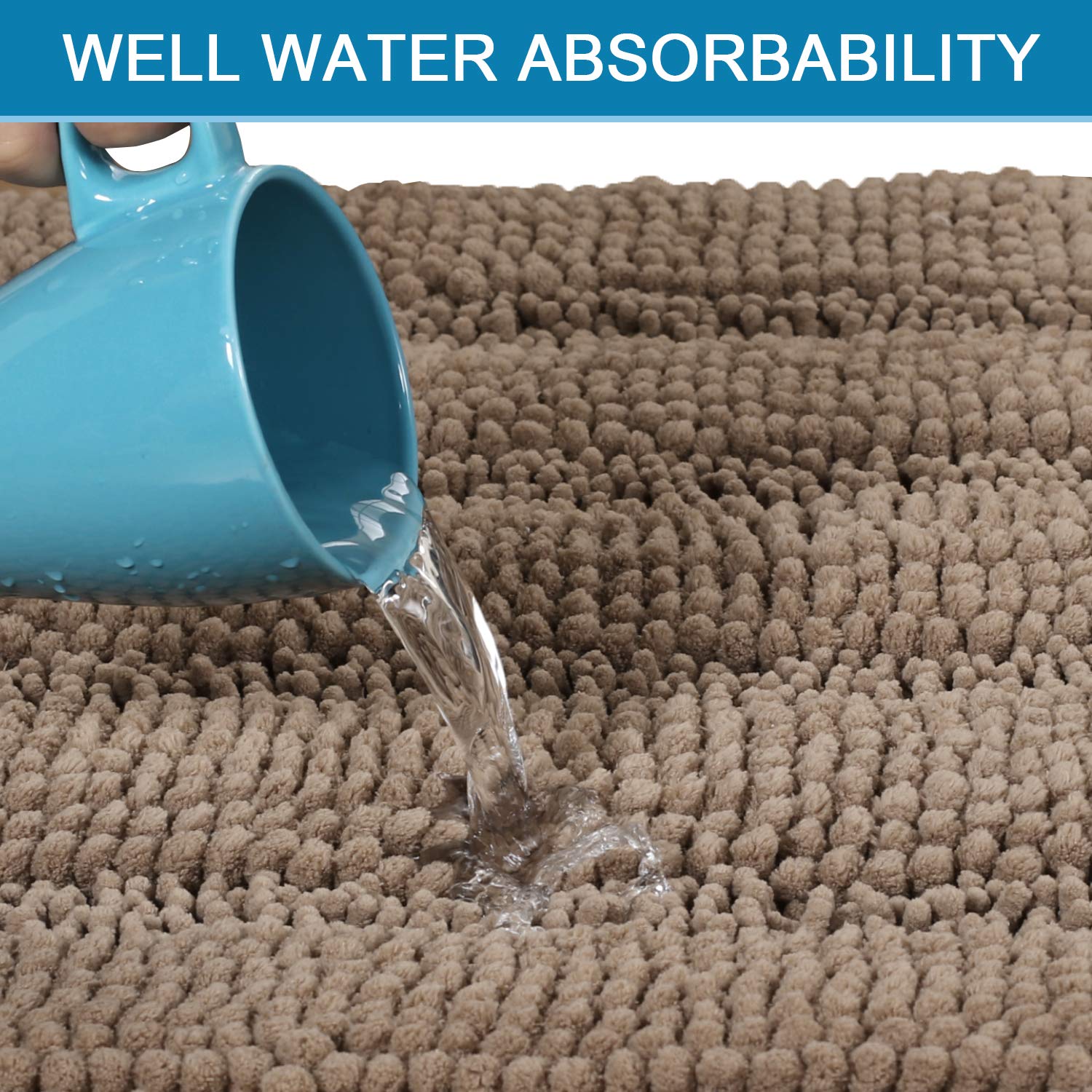 H.VERSAILTEX non-slip backing keeps mats in place for safety.