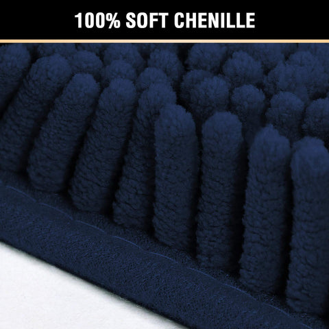 H.VERSAILTEX ultra-soft chenille rug delivers plush foot comfort.