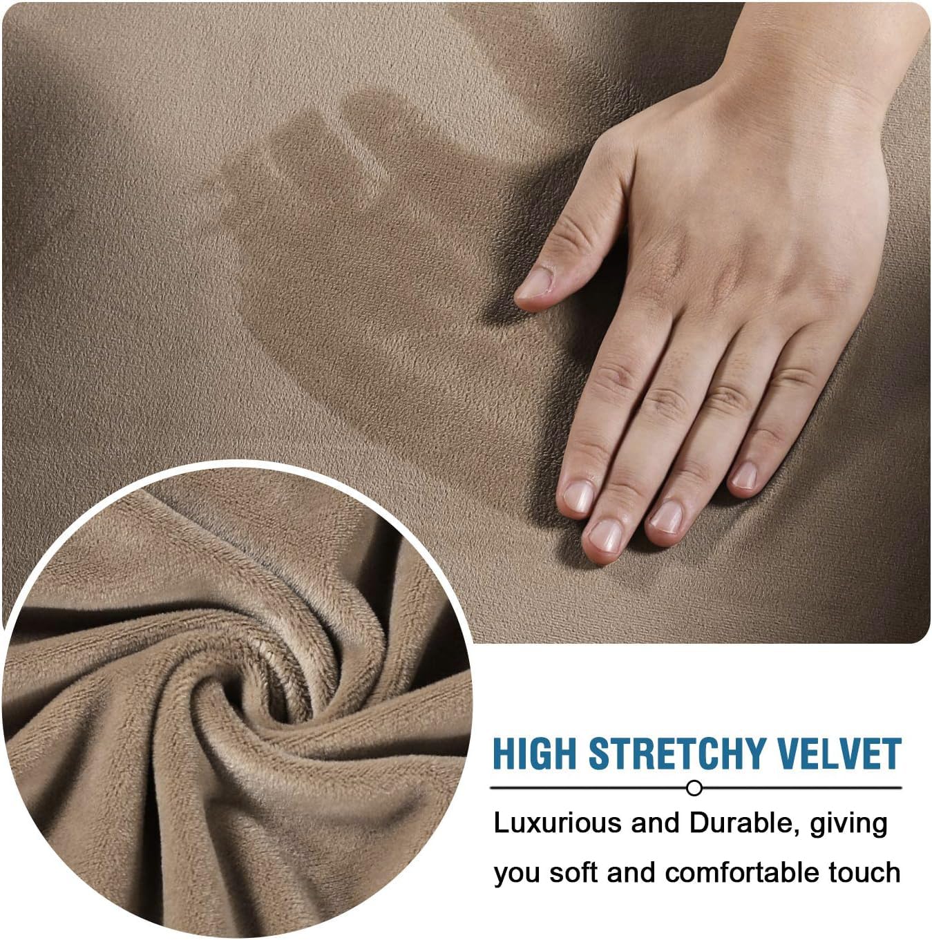 H.VERSAILTEX plush velvet texture adds luxurious, cozy feel.
