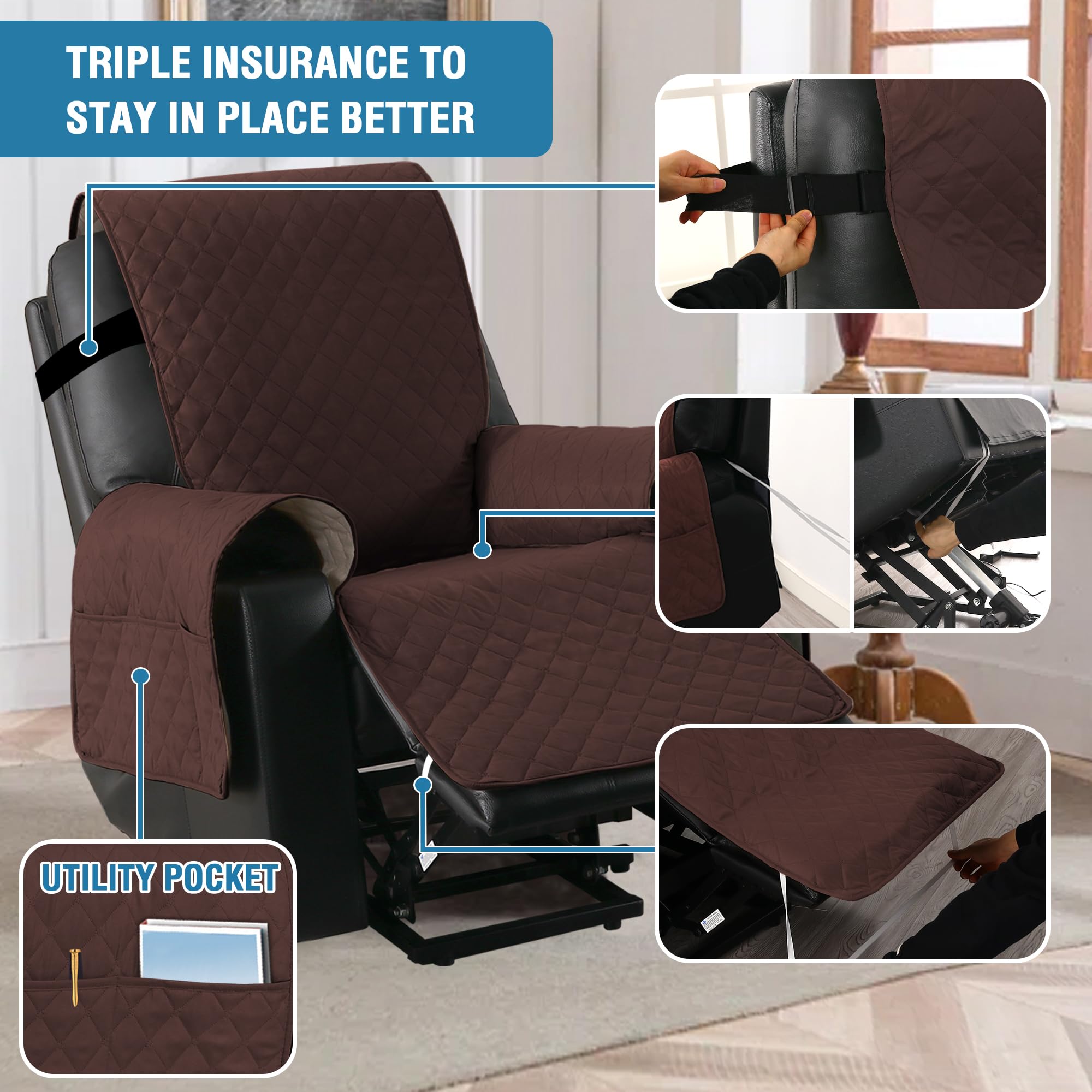 H.VERSAILTEX power lift recliner cover is easy to care with machine wash.