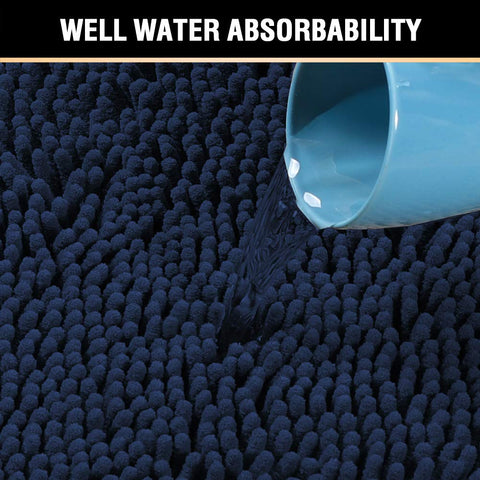 H.VERSAILTEX machine-washable bath rug for easy care.