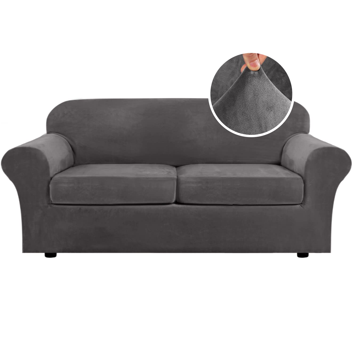 H.VERSAILTEX velvet base cover protects and refreshes your sofa.