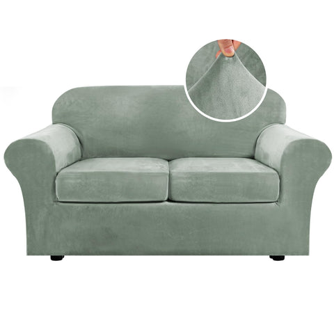 H.VERSAILTEX real velvet plush base cover angle protects your sofa while elevating style