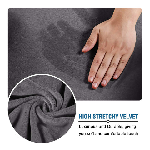 H.VERSAILTEX velvet grey finish complements modern interiors.