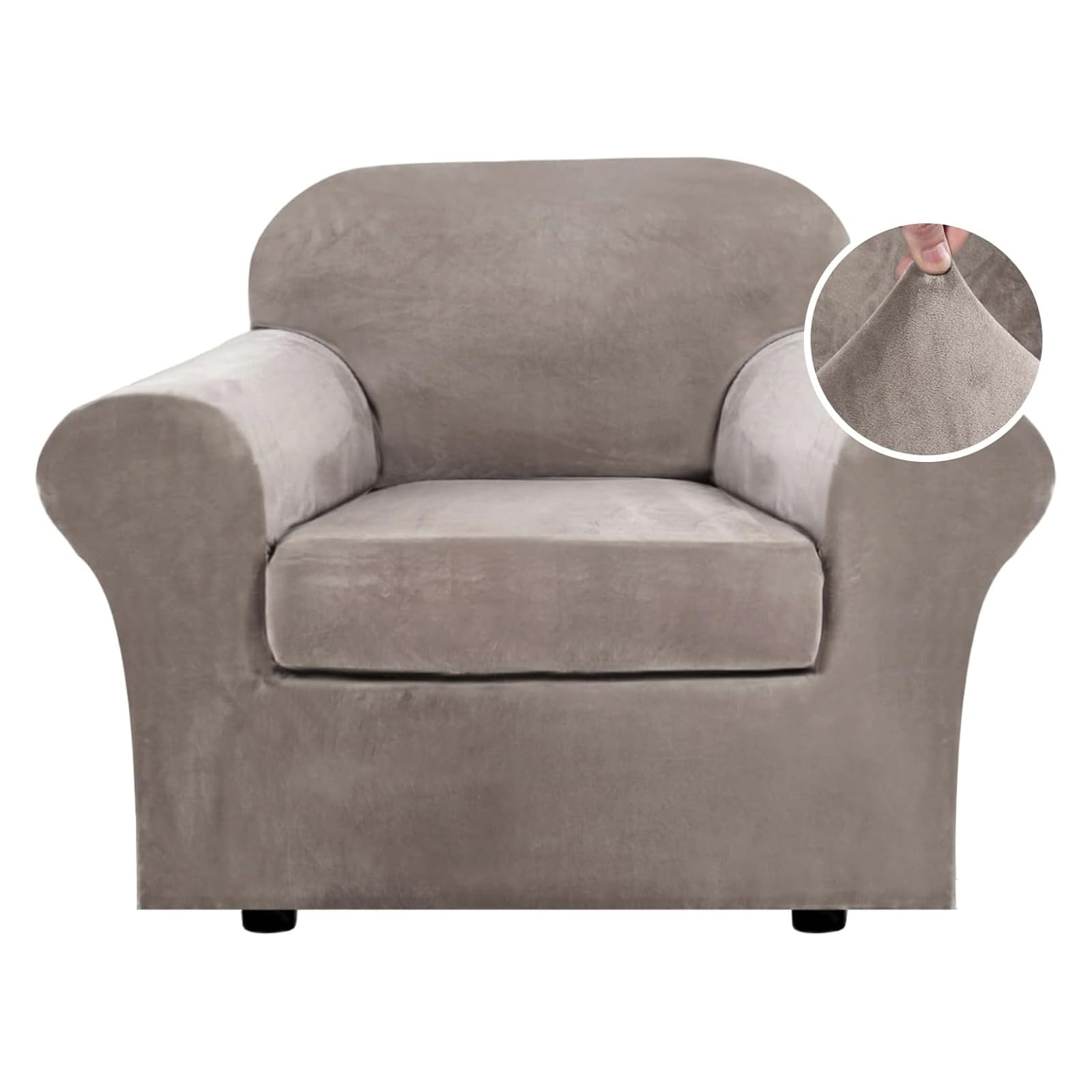 H.VERSAILTEX Rich Stretch chair cover base cover on sofa, revitalizing worn upholstery.