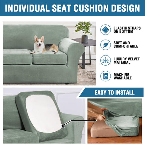 Machine washable slipcover for easy care and upkeep