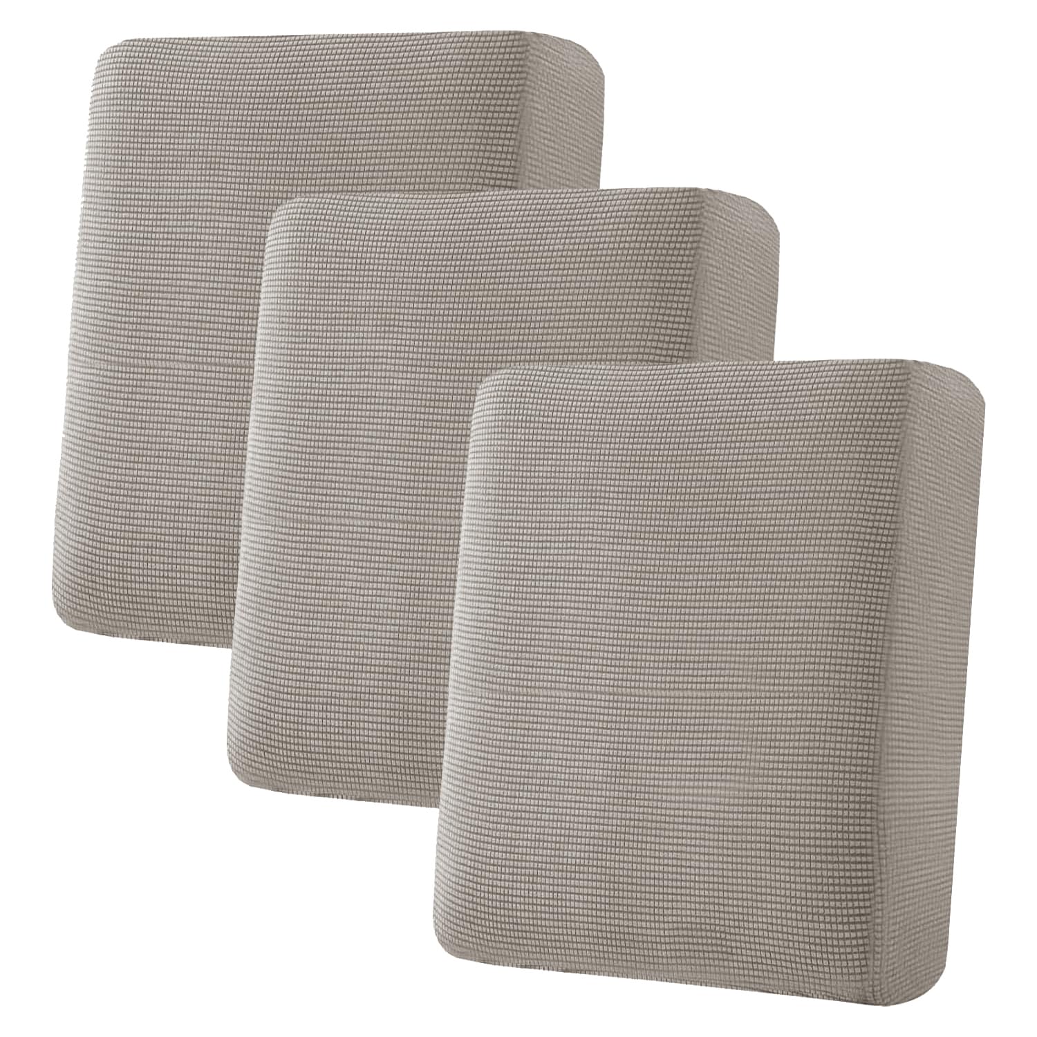 H.VERSAILTEX slipcover in small check pattern protects cushions from spills