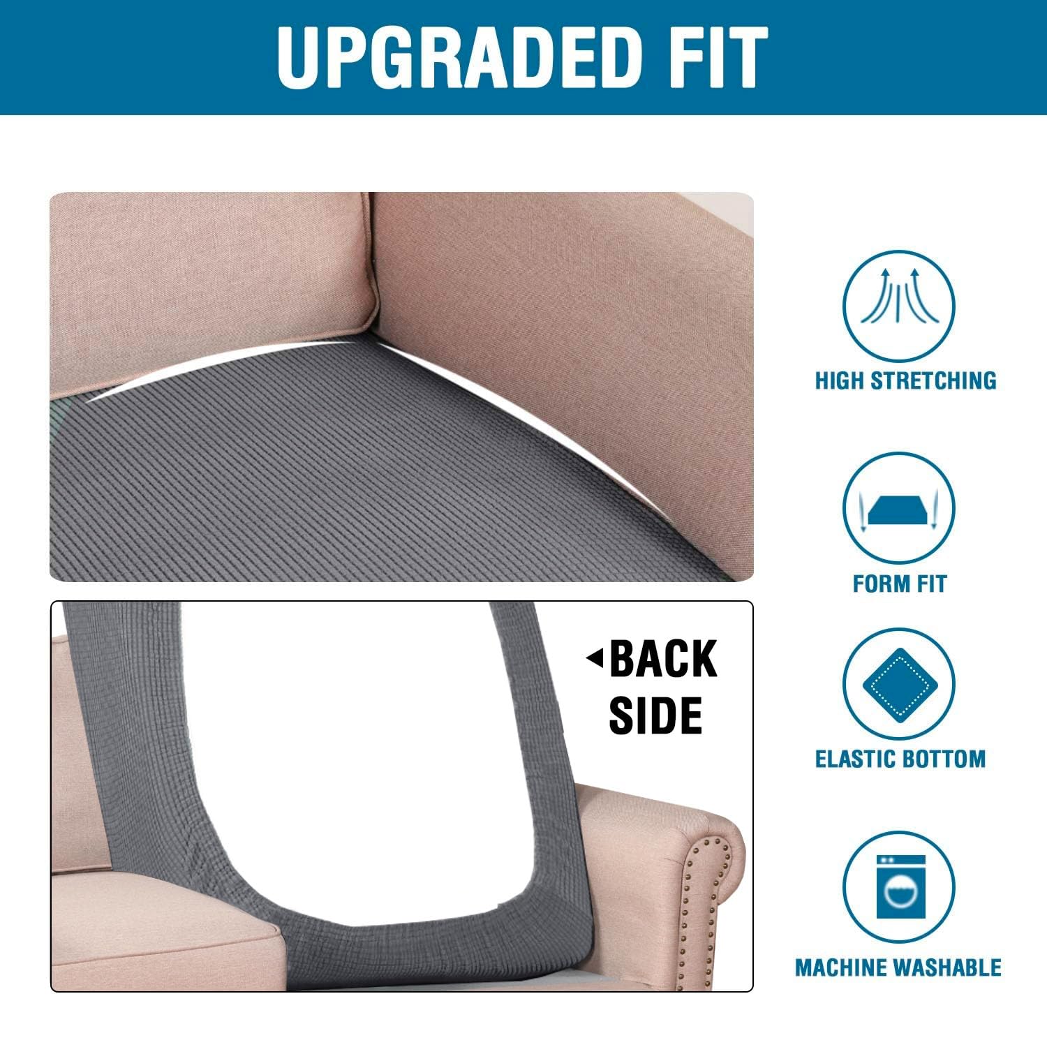 H.VERSAILTEX soft stretch fabric creates a snug, comfortable feel.
