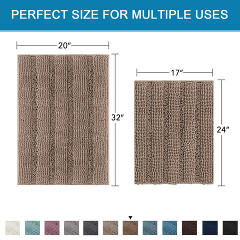 H.VERSAILTEX striped taupe design adds vibrant decor and warmth to bathrooms.