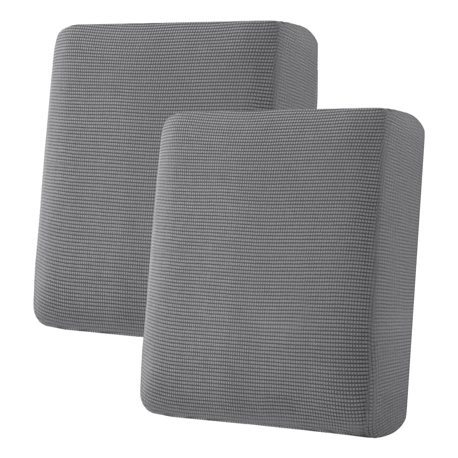 H.VERSAILTEX grey seat cushion cover showing the textured jacquard weave