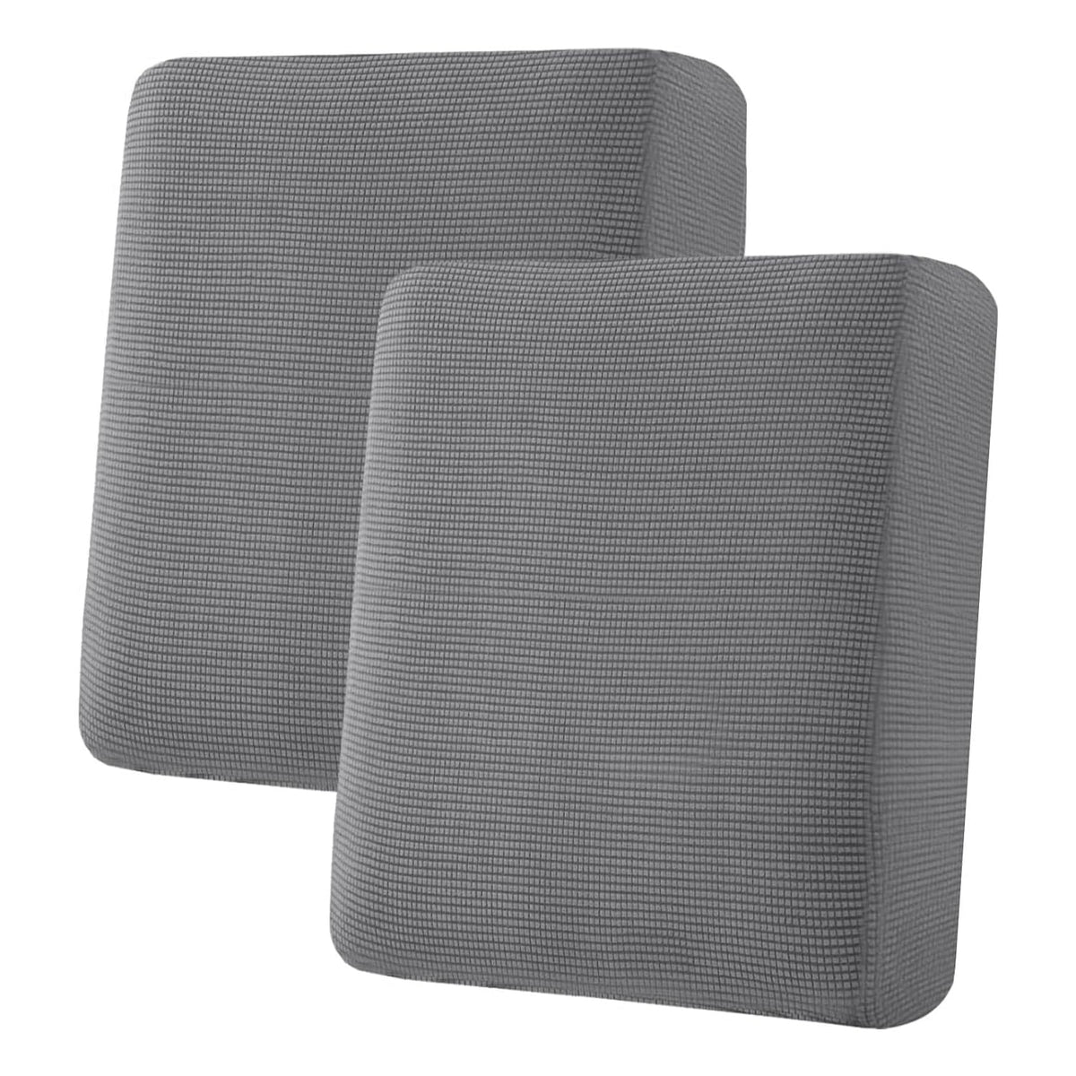 H.VERSAILTEX grey seat cushion cover showing the textured jacquard weave