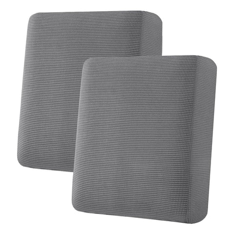 H.VERSAILTEX grey seat cushion cover showing the textured jacquard weave