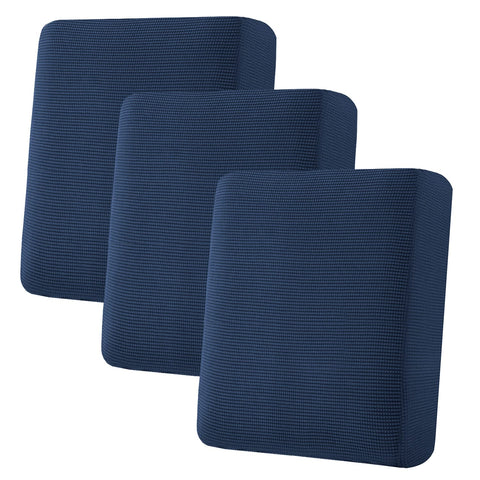 H.VERSAILTEX slipcover in small check pattern protects cushions from spills and stains.