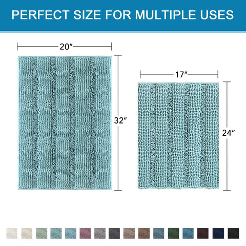 H.VERSAILTEX rug featuring vibrant stripe decor in a bathroom setting