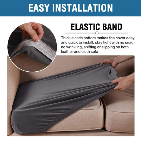 H.VERSAILTEX quick installation guide demonstrating easy slip-on design.