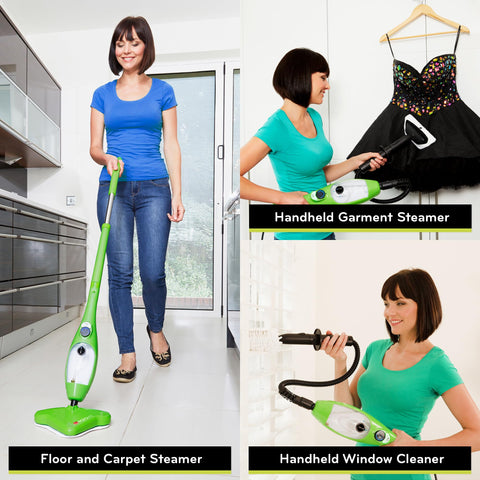 H2O X5 window attachment delivering streak-free glass cleaning.