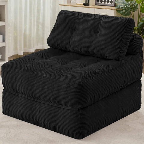 HABUTWAY folding sofa bed front view shows versatile 3-in-1 design for small spaces