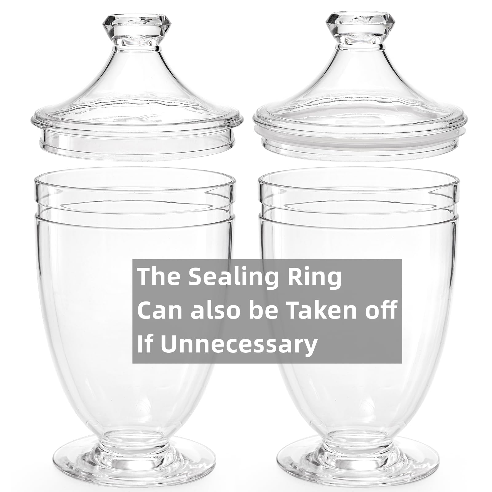 Hacaroa kitchen candy jar keeps snacks visible and organized.
