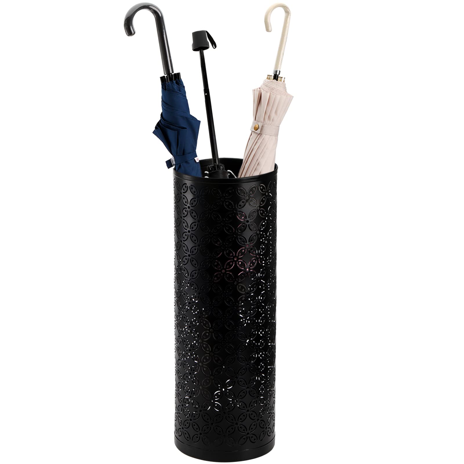 Hacaroa metal round umbrella stand showing sturdy build for daily entryway use