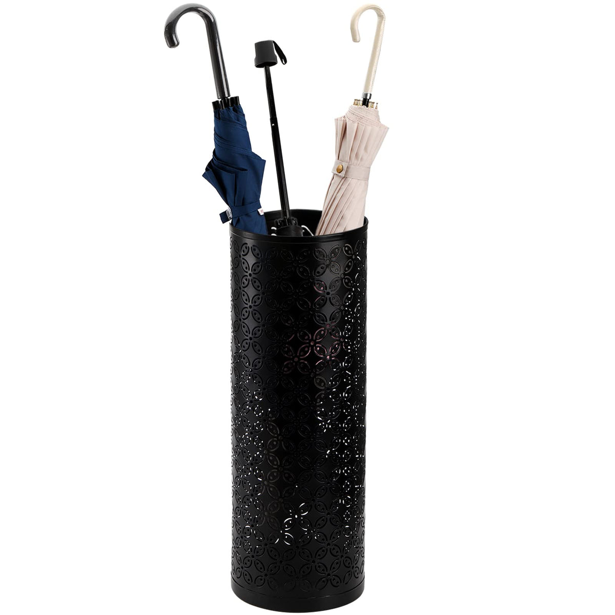 Hacaroa metal round umbrella stand showing sturdy build for daily entryway use
