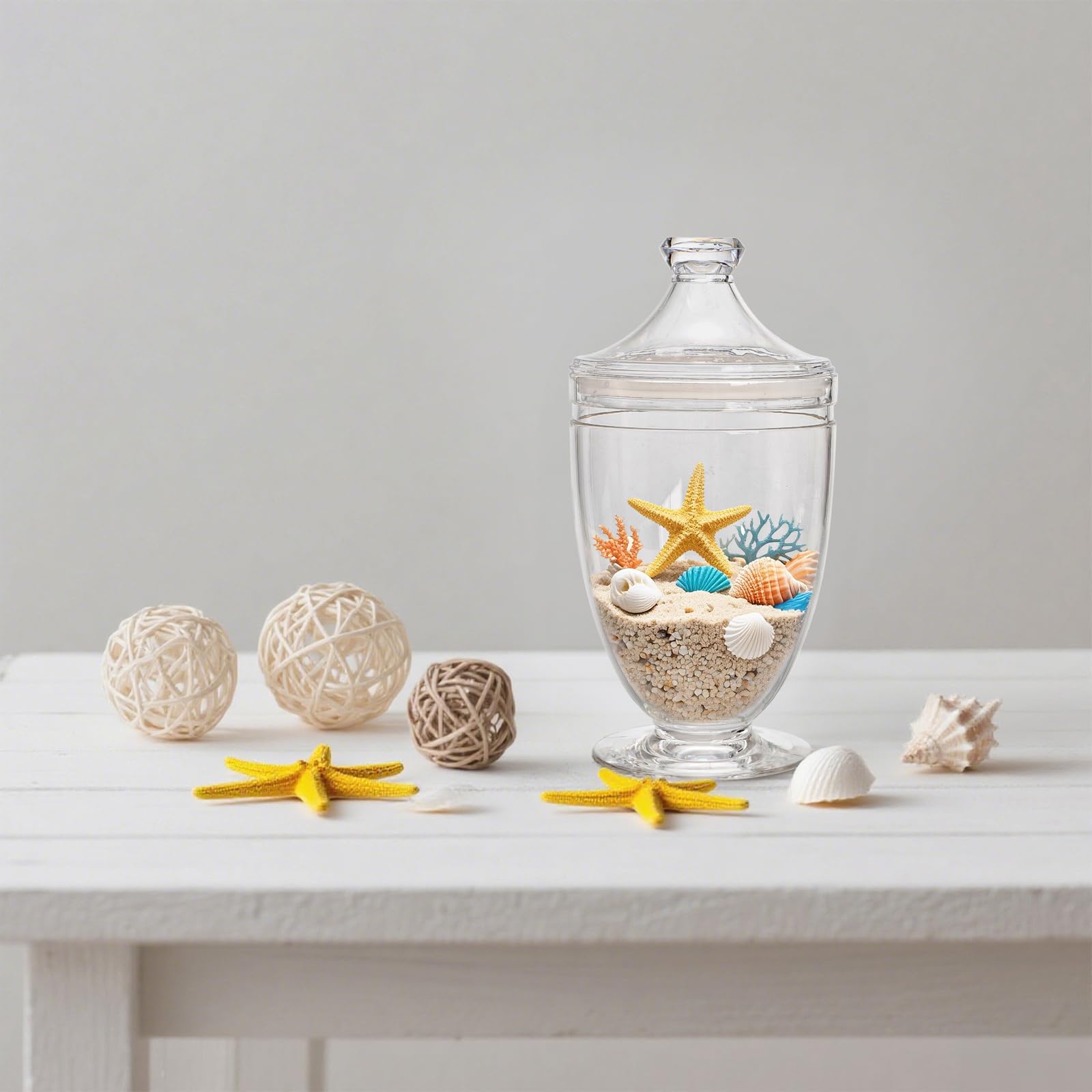 Hacaroa decorative jars as table centerpiece for events.