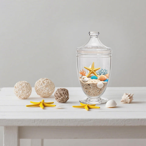 Hacaroa decorative jars as table centerpiece for events.