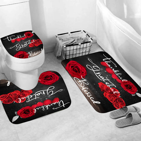 Hadint romantic bathroom decor evokes wedding-day ambiance without overpowering space.