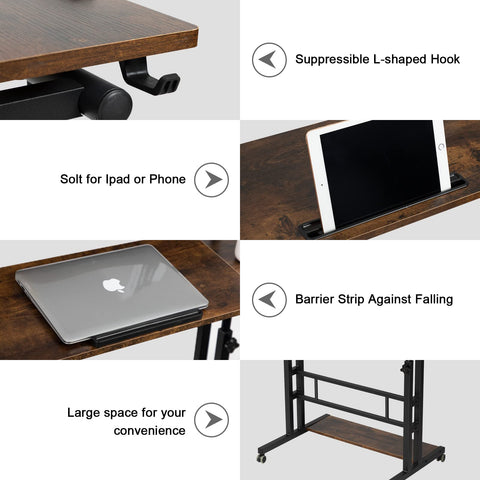 Hadulcet bottom shelf accommodates printers and storage needs.