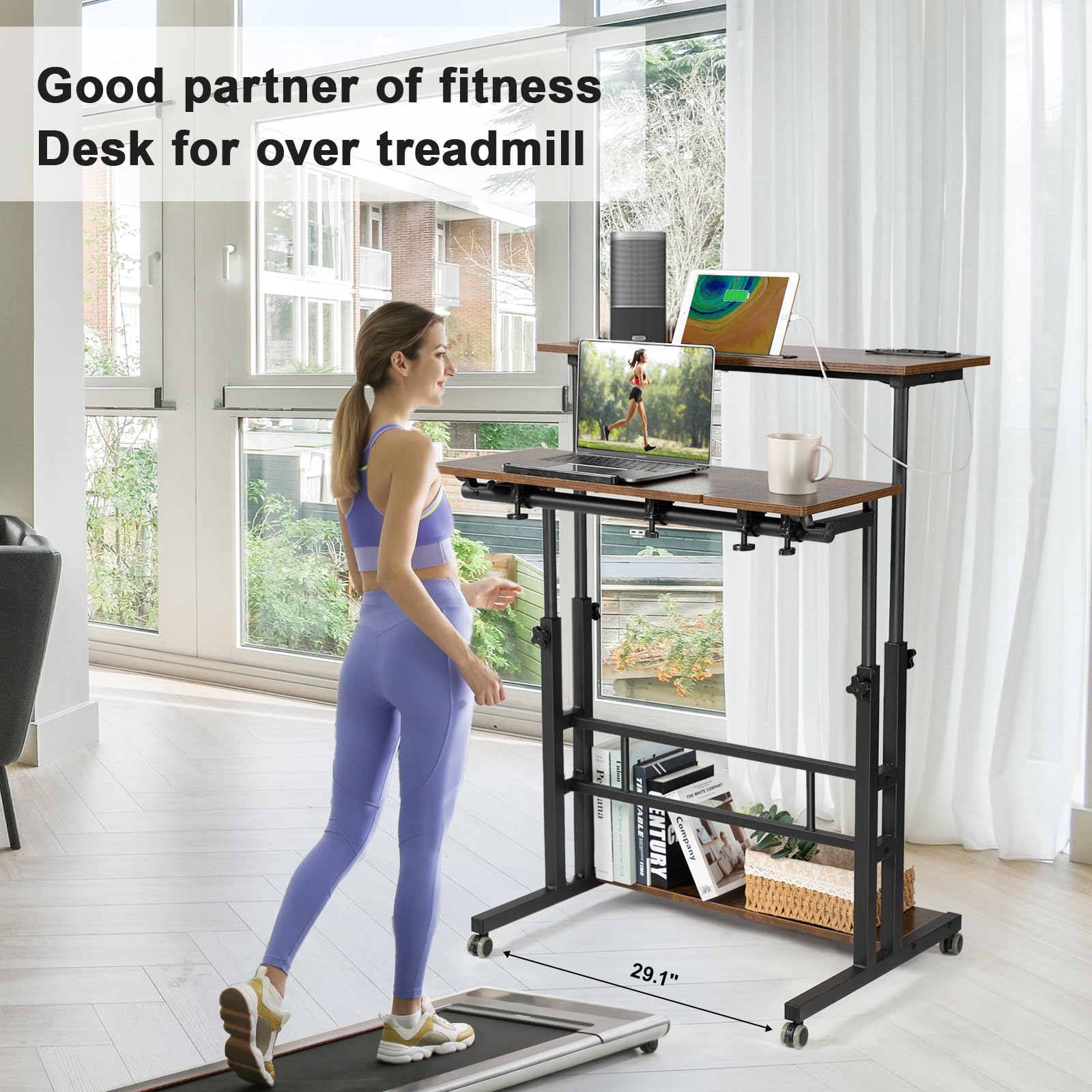 Hadulcet front-deck tilt reduces wrist strain while typing.