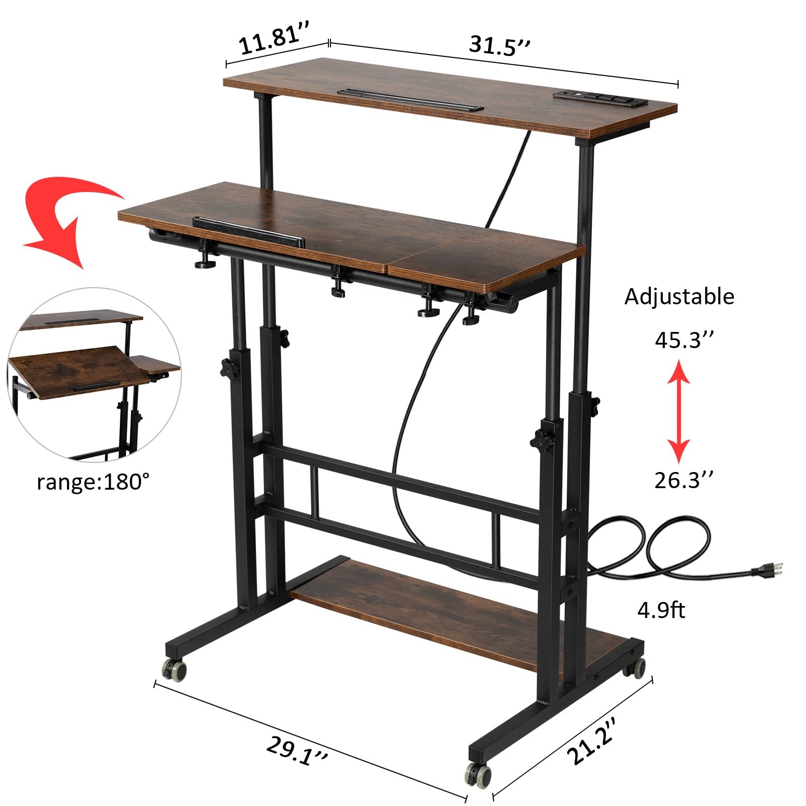 Hadulcet treadmill-friendly design lets you walk while working.