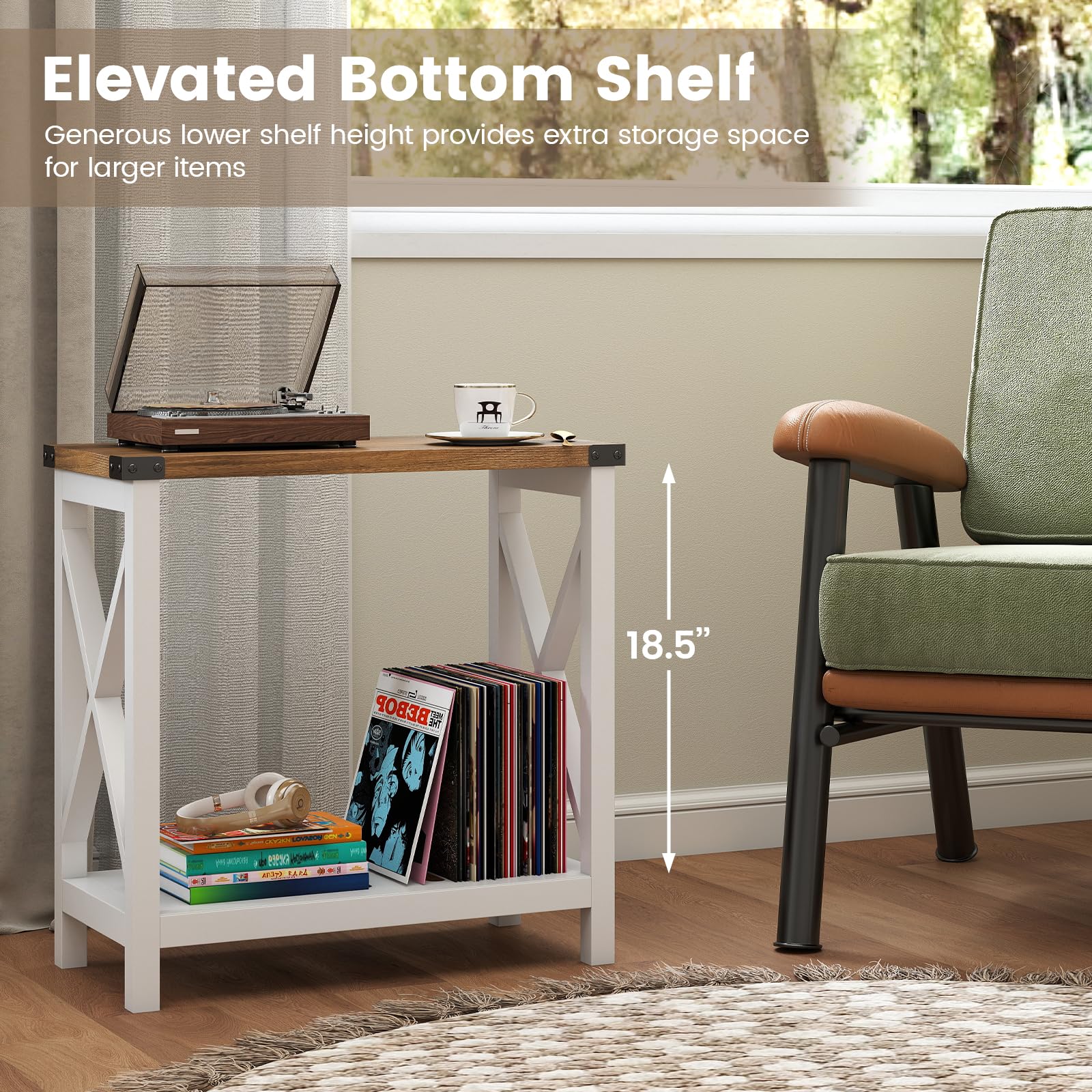 Hadulcet multi-room functionality: versatile placement in living room, bedroom, or office.