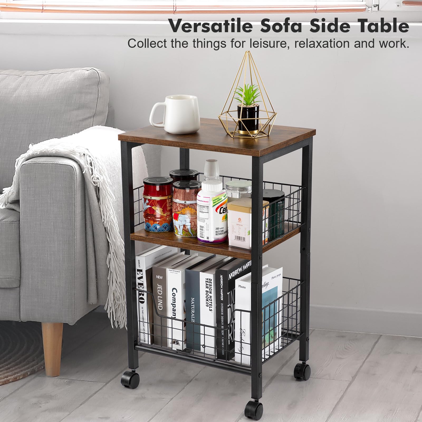 Hadulcet small end table fits living room corners elegantly